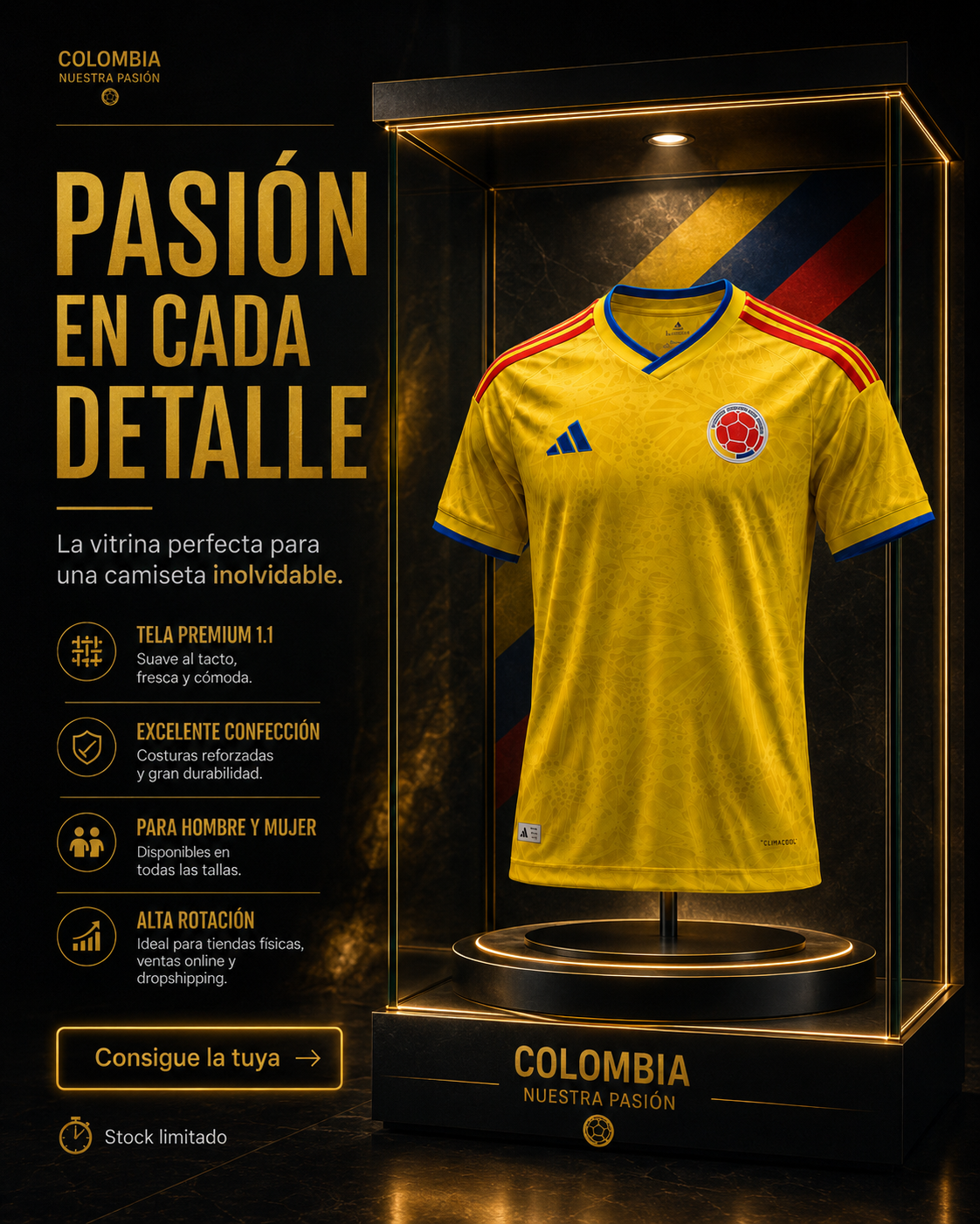 CAMISETA SELECCIÓN COLOMBIA CALIDAD